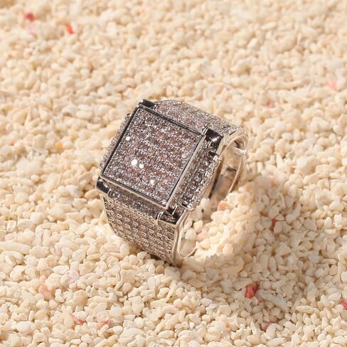 14K Gold Square Moissanite Ring, Celebrate Achievements, Impressive Gift for Men's Milestones in Saudi Arabia