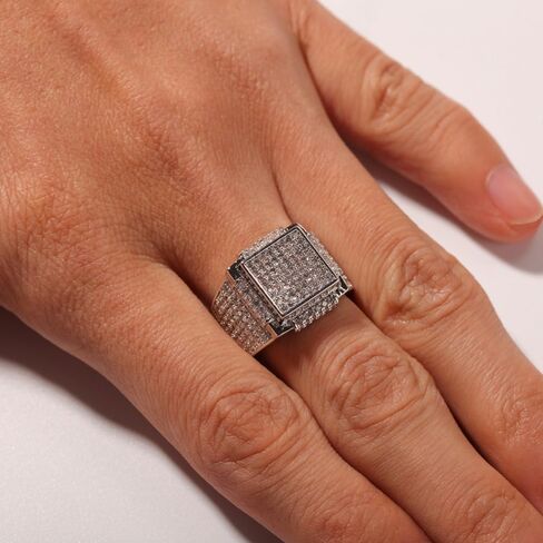 14K Gold Square Moissanite Ring, Celebrate Achievements, Impressive Gift for Men's Milestones in Saudi Arabia