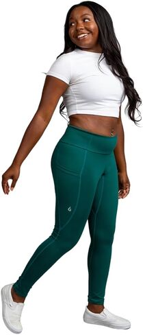 Women's Go Free 7/8 Leggings with GoFly Pee Zipper & Pockets Ultra-Soft Stretch, Squat Proof Spandex Yoga Running in Saudi Arabia