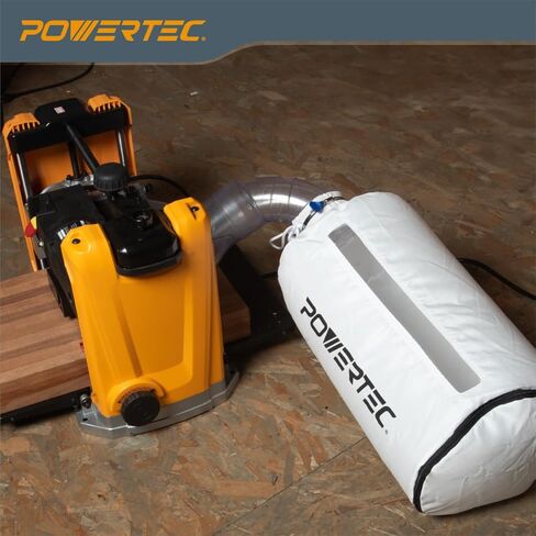 حقيبة جامع الغبار Powertec ، 30 ميكرون مرشح. 4 "حقيبة تصفية ميناء الغبار مع 4" مشبك خرطوم المفاتيح. يناسب DeWalt DW735 ، DW734 ، Wen PL1326 ، PL1303 وأي آلة عمل خشبية أخرى مع ميناء الغبار 4 "(70399) in Saudi Arabia