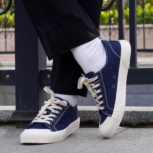 Women's Canvas Sneakers–Low Top Casual Fashion Sneaker|Lightweight Breathable Women's Shoes for Walking & Everyday Wear|Tennis Shoes for Daily Wear in Kuwait