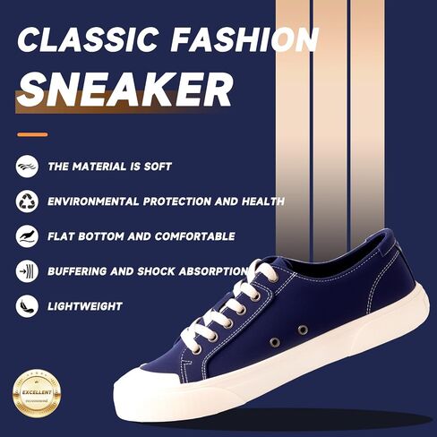 Women's Canvas Sneakers–Low Top Casual Fashion Sneaker|Lightweight Breathable Women's Shoes for Walking & Everyday Wear|Tennis Shoes for Daily Wear in Kuwait