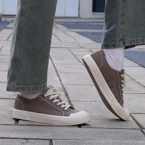 Women's Canvas Sneakers–Low Top Casual Fashion Sneaker|Lightweight Breathable Women's Shoes for Walking & Everyday Wear|Tennis Shoes for Daily Wear in Kuwait