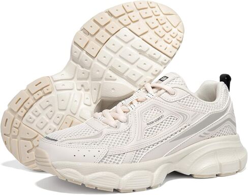 BAASPLOA Women's Chunky Fashion Sneakers Casual Sports Shoes Mesh Breathable Athletic Gym Workout Tennis Shoe Platform Thick Walking Shoes in Saudi Arabia