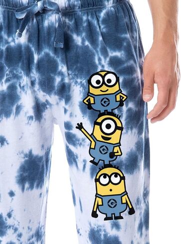 Despicable Me Men's Minions Chibi Tie-Dye Sleep Jogger Pajama Pants in Saudi Arabia