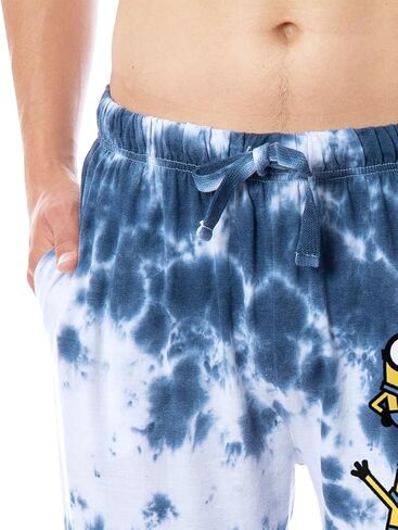 Despicable Me Men's Minions Chibi Tie-Dye Sleep Jogger Pajama Pants in Saudi Arabia