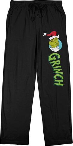 BioWorld The Grinch Santa Hat البالغ البالغ سراويل بيجاما سروال بيجاما in Saudi Arabia