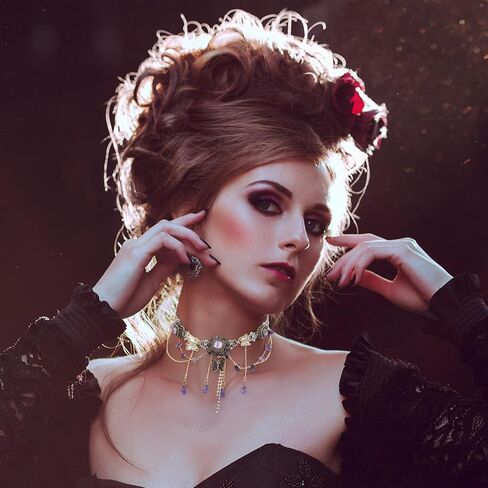 قلادة فرقة Mostory Butterfly Fory for Renaissance - قلادة Renfaire عتيقة لـ Woodland Fairy Costume Women Retro Cosplay in Kuwait