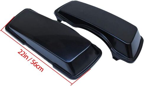 ZXMOTO Unpainted Aftermarket ABS Hard Saddlebags Bag Lids Covers Fit For 1994-2012 Touring FLH FLHT Road King Ultra Classic Street Glide 94-12 in Kuwait