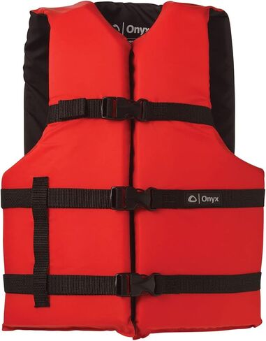 ONYX General Purpose Coast Guard Approved Boating Life Jacket Oversize, Marsh Camo in Kuwait