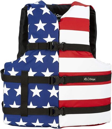 ONYX General Purpose Coast Guard Approved Boating Life Jacket Oversize, Marsh Camo in Kuwait