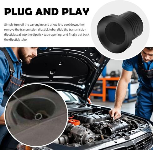 Transmission Seal Compatible with Chevrolet Cadillac Buick,Rubber Transmission Dipstick Tube Seal for 4L60-E 4T65-E Transmissions,Oil Dipstick Tube Grommet OEM#1259475 96014690 in Saudi Arabia