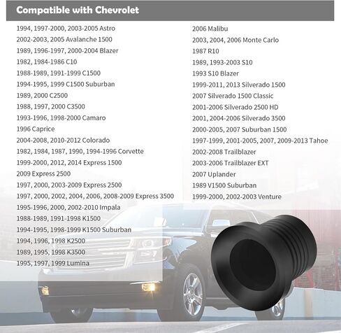 Transmission Seal Compatible with Chevrolet Cadillac Buick,Rubber Transmission Dipstick Tube Seal for 4L60-E 4T65-E Transmissions,Oil Dipstick Tube Grommet OEM#1259475 96014690 in Saudi Arabia