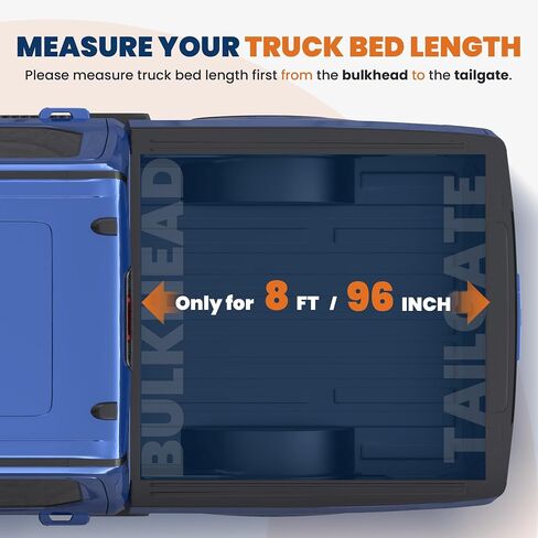 TRI 3-Folding 8ft 8ft truck tonneau تغطية TONNEAU متوافقة مع 1999-2016 FORD F250 / F350 / F450 Super Duty Styleside 3 أضعاف على غطاء سرير الشاحنة العلوي in Kuwait