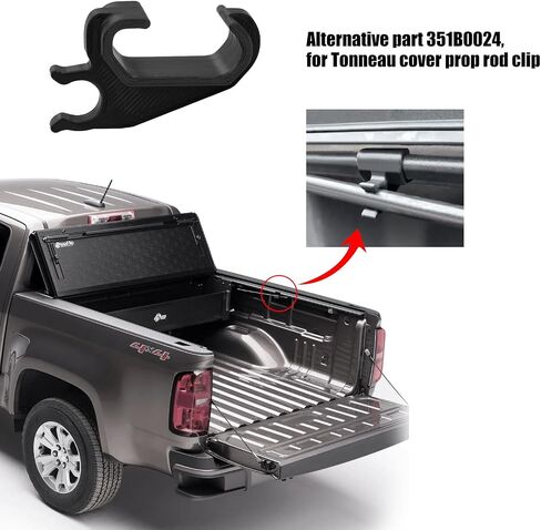 Replacement Truck Bed Cover Prop-Rod Clip Parts 351B0024,4 Pack Alternative Parts ABS Clips Compatible with BAK BAKFlip MX4 Tonneau Cover Prop Rod in Saudi Arabia