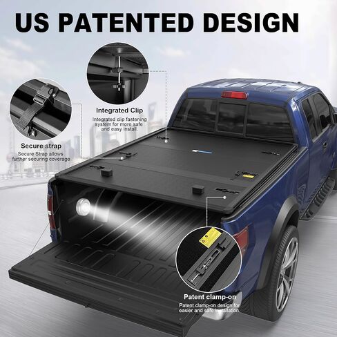 TRI 3-Folding 8ft 8ft truck tonneau تغطية TONNEAU متوافقة مع 1999-2016 FORD F250 / F350 / F450 Super Duty Styleside 3 أضعاف على غطاء سرير الشاحنة العلوي in Kuwait