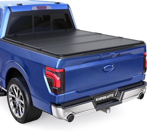 Tri 3-Folding 8FT Soft Folding Truck Tonneau Cover Compatible with 1999-2016 Ford F250 / F350 / F450 Super Duty Styleside 3 Fold On Top Truck Bed Cover in Saudi Arabia