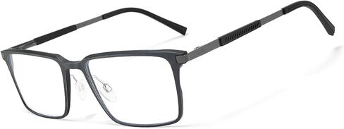 Blue Light Blocking Glasses for Men Square Al-Mg Metal Anti Glare Gaming Glasses Computer Use in Saudi Arabia