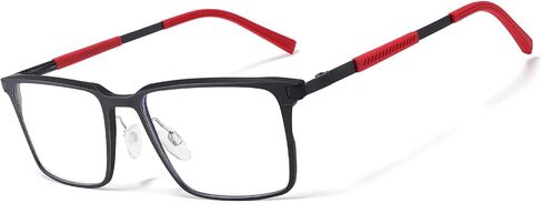 Blue Light Blocking Glasses for Men Square Al-Mg Metal Anti Glare Gaming Glasses Computer Use in Saudi Arabia