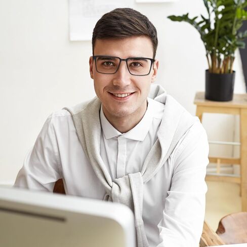 Blue Light Blocking Glasses for Men Square Al-Mg Metal Anti Glare Gaming Glasses Computer Use in Saudi Arabia