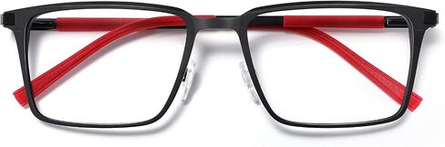 Blue Light Blocking Glasses for Men Square Al-Mg Metal Anti Glare Gaming Glasses Computer Use in Saudi Arabia