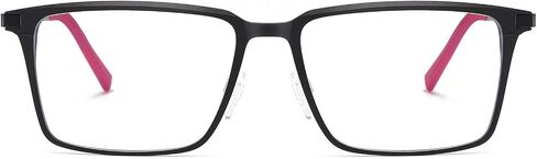 Blue Light Blocking Glasses for Men Square Al-Mg Metal Anti Glare Gaming Glasses Computer Use in Saudi Arabia