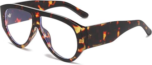 YAMEIZE Blue Light Blocking Glasses for Men Women Oversized Pilot 70s Retro Thick Frame Blue Light Blocking Computer Glasses in Saudi Arabia
