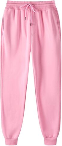 Joggers for Women,Baggy Sweatpants Women,High Waisted Fleece Lined Jogger Pants with Pockets Plus Size Trousers in Kuwait