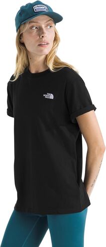 The North Face Women's Evolution Simple Dome Roya Shorte Sleeve Tee | تي شيرت القطن مع شعار مطرز كلاسيكي in Saudi Arabia