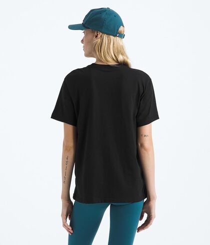 The North Face Women's Evolution Simple Dome Roya Shorte Sleeve Tee | تي شيرت القطن مع شعار مطرز كلاسيكي in Saudi Arabia