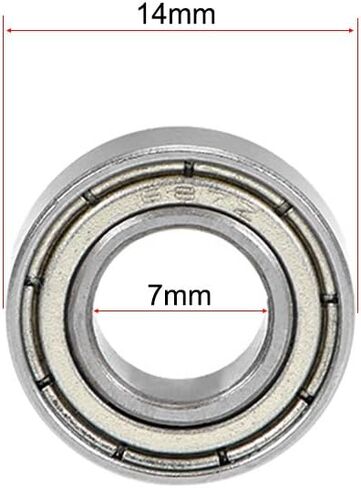 uxcell 689ZZ Deep Groove Ball Bearings 9mm x 17mm x 5mm Double Shielded Chrome Steel Z2 10pcs in Saudi Arabia