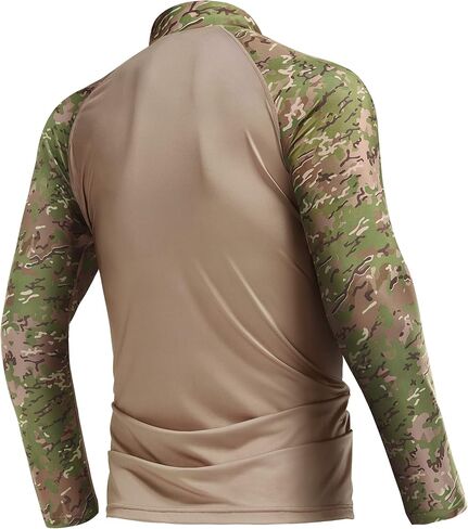 Rodeel Men's Running Hiking Shirts 1/4 Zip UPF 50+ Sun Protection Long Sleeve Shirt in Kuwait
