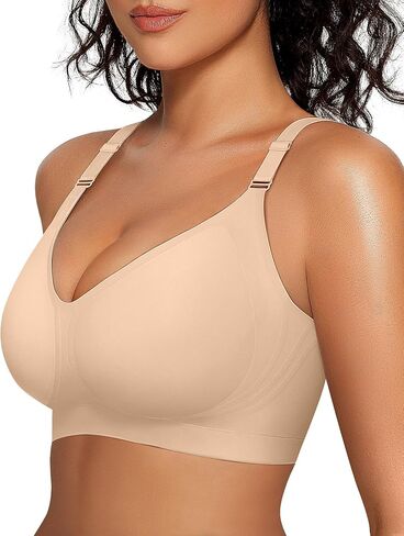 Oeak Womens Seamless Bras Bra مريحة لا يوجد underwire دعم كامل bralette دفع أعلى بالإضافة in Kuwait