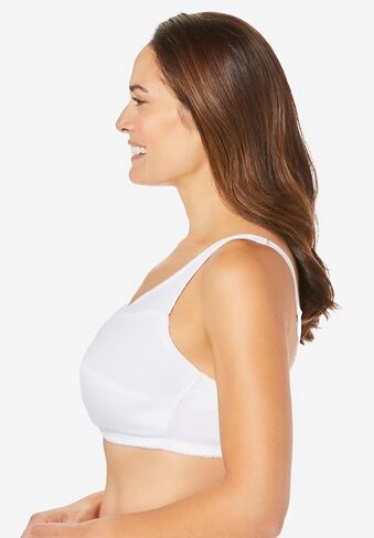 Comfort Choice Women's Plus Size 3-Pack Cotton Wireless Bra in Kuwait