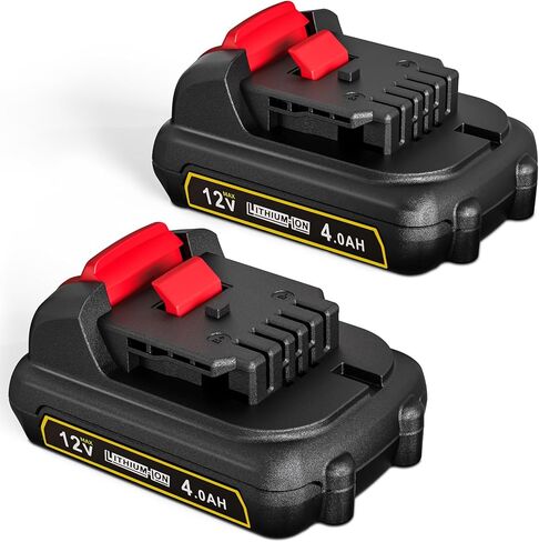 12V 4.0Ah Lithium-ion Battery Compatible with Dewalt 12V Battery DCB120 DCB122 DCB127 DCB124 DCB121 Cordless Power Tool in Saudi Arabia