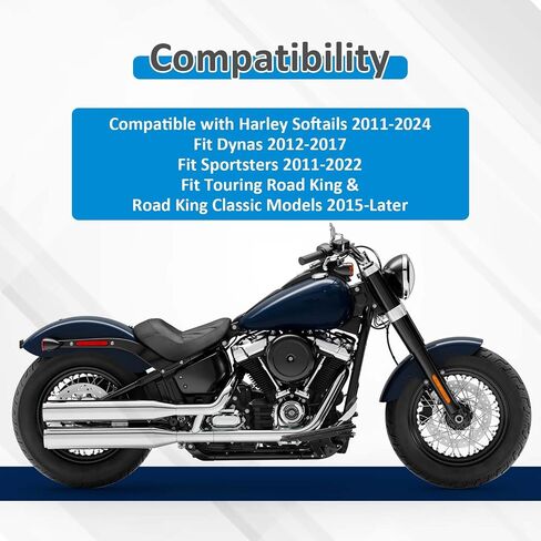 Wsays 14 Inch Pre-wired Ape Hanger Handlebar Bar Sharp Compatible with Harley Softail 2011-2024 Fit Dyna 2012-2017 Fit Sportster 2011-2022 Fit Touring Road King 2015-Later in Saudi Arabia