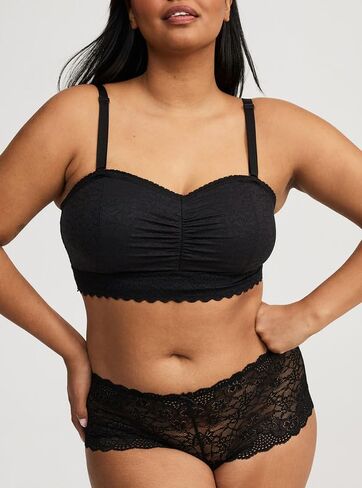 Torrid Unlined 4-Way Stretch Lace Bandeau in Saudi Arabia