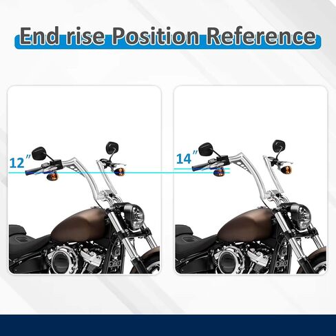 Wsays 14 Inch Pre-wired Ape Hanger Handlebar Bar Sharp Compatible with Harley Softail 2011-2024 Fit Dyna 2012-2017 Fit Sportster 2011-2022 Fit Touring Road King 2015-Later in Saudi Arabia