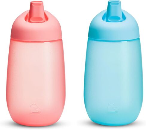 Munchkin® Simple Clean ™ Toddler Sippy Cups ، Propill Proof ، 10 أوقية ، أزرق/أخضر in Kuwait