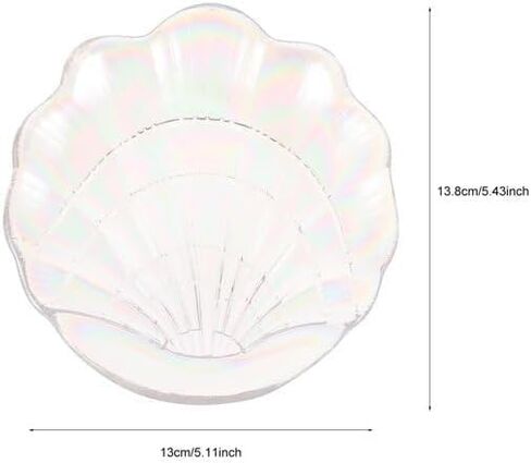 JJLFresheners Multicolor Plastic Seashell Soap Dish Jewelry Tray Organizer for Women Girls Fruit Bowl Decoration in Saudi Arabia