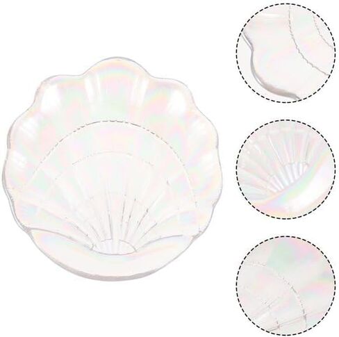 JJLFresheners Multicolor Plastic Seashell Soap Dish Jewelry Tray Organizer for Women Girls Fruit Bowl Decoration in Saudi Arabia