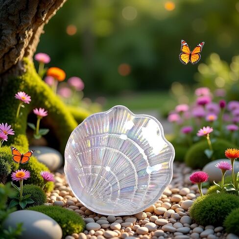 JJLFresheners Multicolor Plastic Seashell Soap Dish Jewelry Tray Organizer for Women Girls Fruit Bowl Decoration in Saudi Arabia