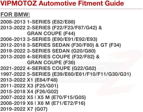 VIPMOTOZ 2 قطعة كاملة SMD أبيض LED لوحة رخصة الضوء الخلفي Trunk Lid Tag Assembly Replience لـ BMW E82 E88 E90 E92 F30 F32 F10 F11 E60 E61 E39 in Saudi Arabia