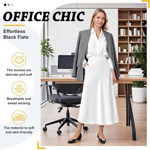 Zelaprox Women Black Pumps أحذية أحذية مكتنزة منخفضة الكعب على العمل على أحذية مسطحة مربعة مغلقة عقدة القوس مريحة للأعمال التجارية عارضات حفلات الزفاف الأنيقة الأنيقة in Kuwait