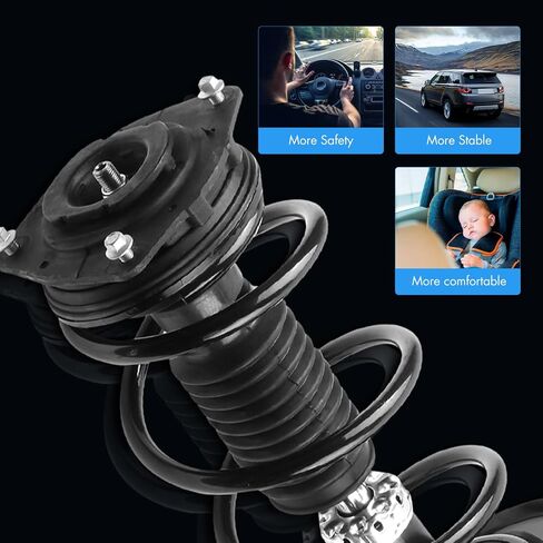 2PCS Front Complete Struts Assembly w/Coil Spring Fit for 2012-2013 for Nissan Rogue (FWD Only) 2014-2015 for Nissan Rogue Select (FWD Only) Shock Absorber Assembly Replace OE 172609172608 in Saudi Arabia