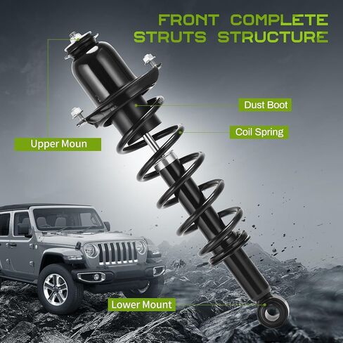 AUTOSAVER88 Front Complete Strut Compatible with 2003-2008 Pontiac Vibe, 2003-2008 Toyota Matrix, Quick Strut Shock Absorber Assembly 172117 172116 in Saudi Arabia