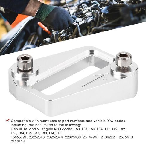 Aluminum Alloy Maf Sensor, Silver Mass Airflow Sensor for 4" Pipe, Watertight Automotive Replacement Mass Air Flow Sensors with Screws for LS3, LS7, LS9，LSA, LT1, LT2 in Kuwait