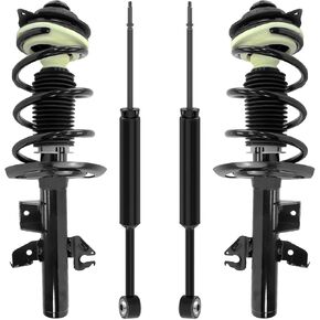 Detroit Axle - 3.6L Struts Struts الصدمات الخلفية لعام 2015 2015 2017 Chrylser 200 ، 2 دعامات كاملة مع استبدال مجموعة الامتصاصات الربيع 2 in Saudi Arabia