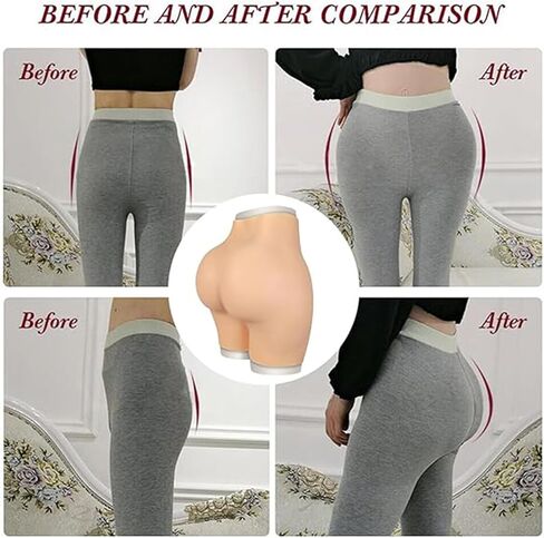 Silicone Fake Butt Pants Butt Lift Pads Underwear Hip Lift Butt Shaper Control Panty for Women Fake Hips in Saudi Arabia