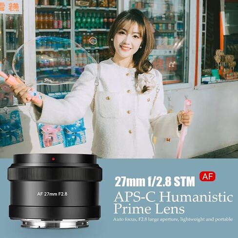 7artisans 27mm F2.8 Auto Focus Camera Lens for Fuji X Mount,APS-C,Large Aperture, Prime,STM AF Cameras Lenses for Fuji X-H,X-T,X-S,X-PRO,X-E,X-A Series,X-H1,X-H2,X-H2S,X-T5,X-T4,X-T3,X-T50,X-T30 in Kuwait